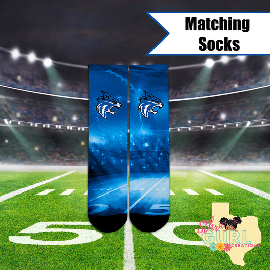 Cunningham MS Football Socks - SthrngurlCreations