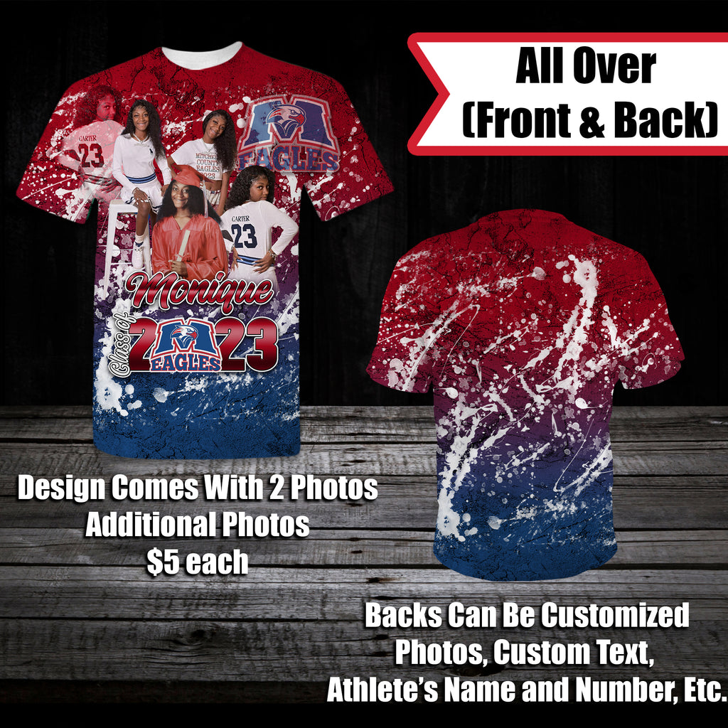 SthrngurlCreations Custom 3D Football Shirt, All Over Shirt,custom Football T-Shirt, All Over Football Shirt Am