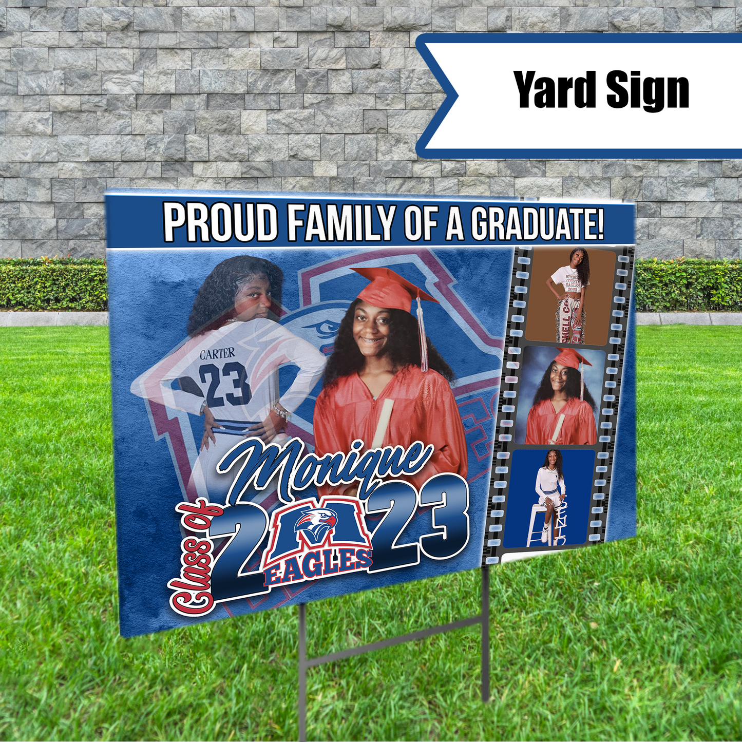 Custom Graduation Yard Sign