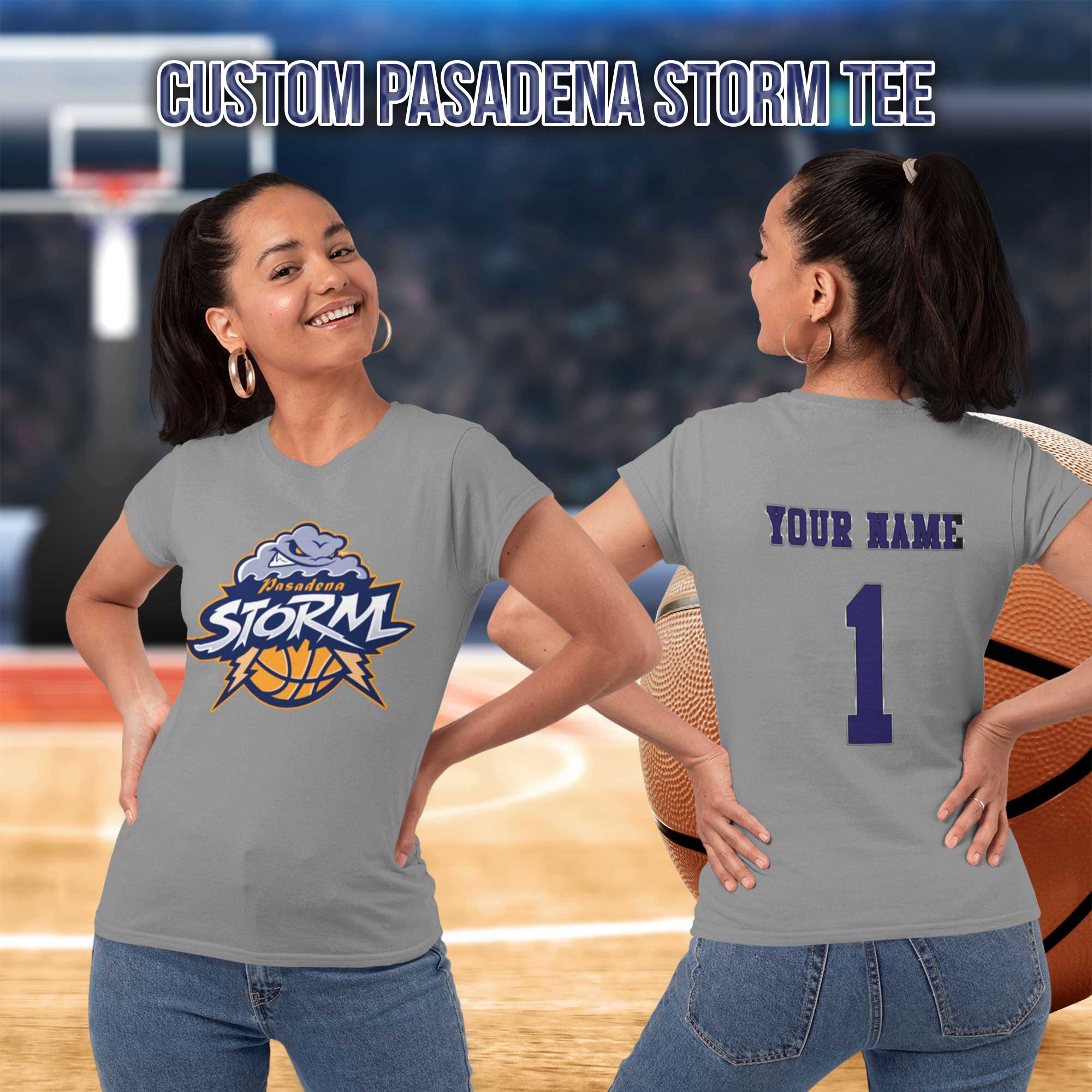 Pasadena Storm Basketball Tee