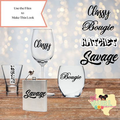 Savage Classy Bougie Ratchet SVG Bundle, Create Your Own Bundle, Savage Gift Box DIY - SthrngurlCreations