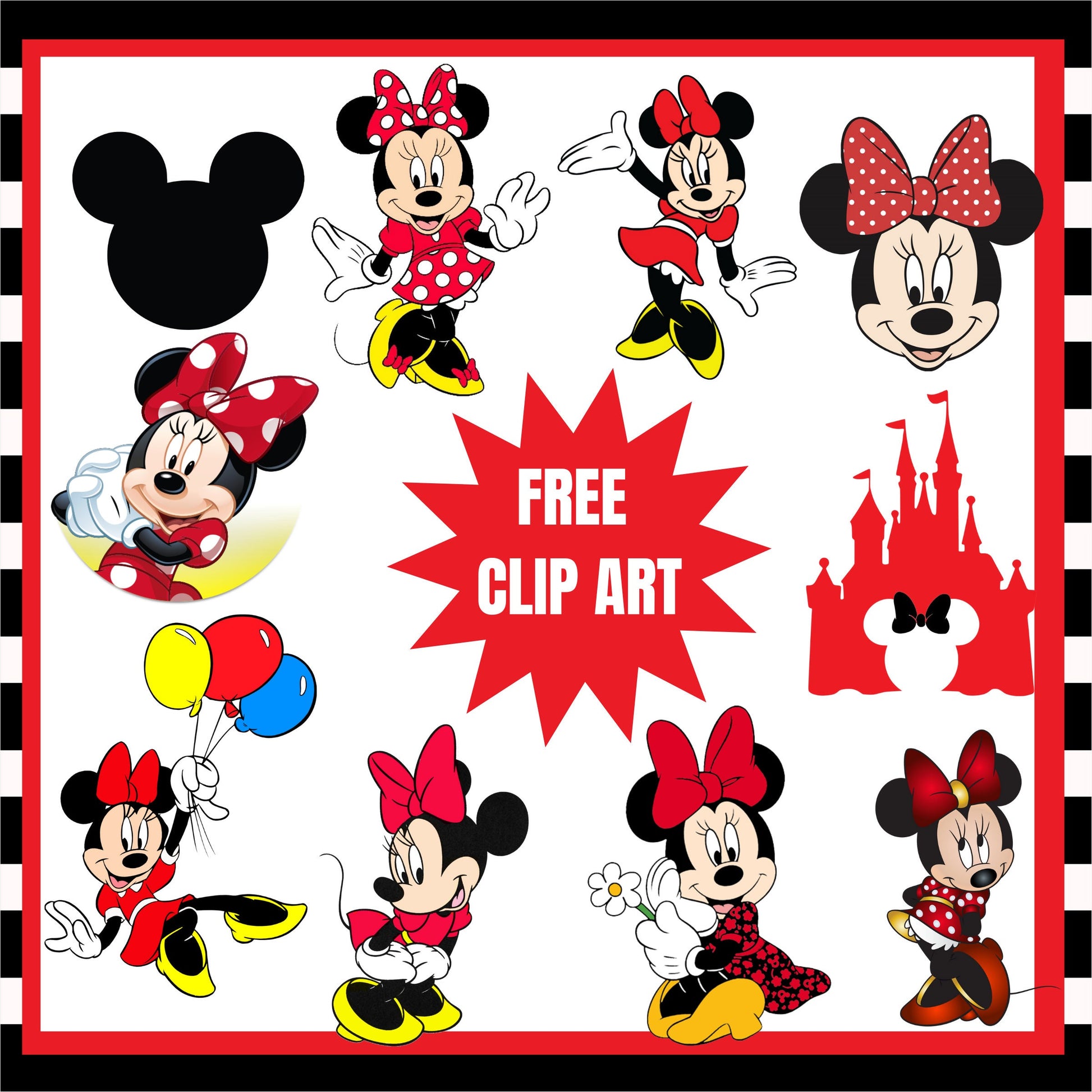Mickey Mouse Digital Paper, Minnie Mouse, Mickey Minnie Background
