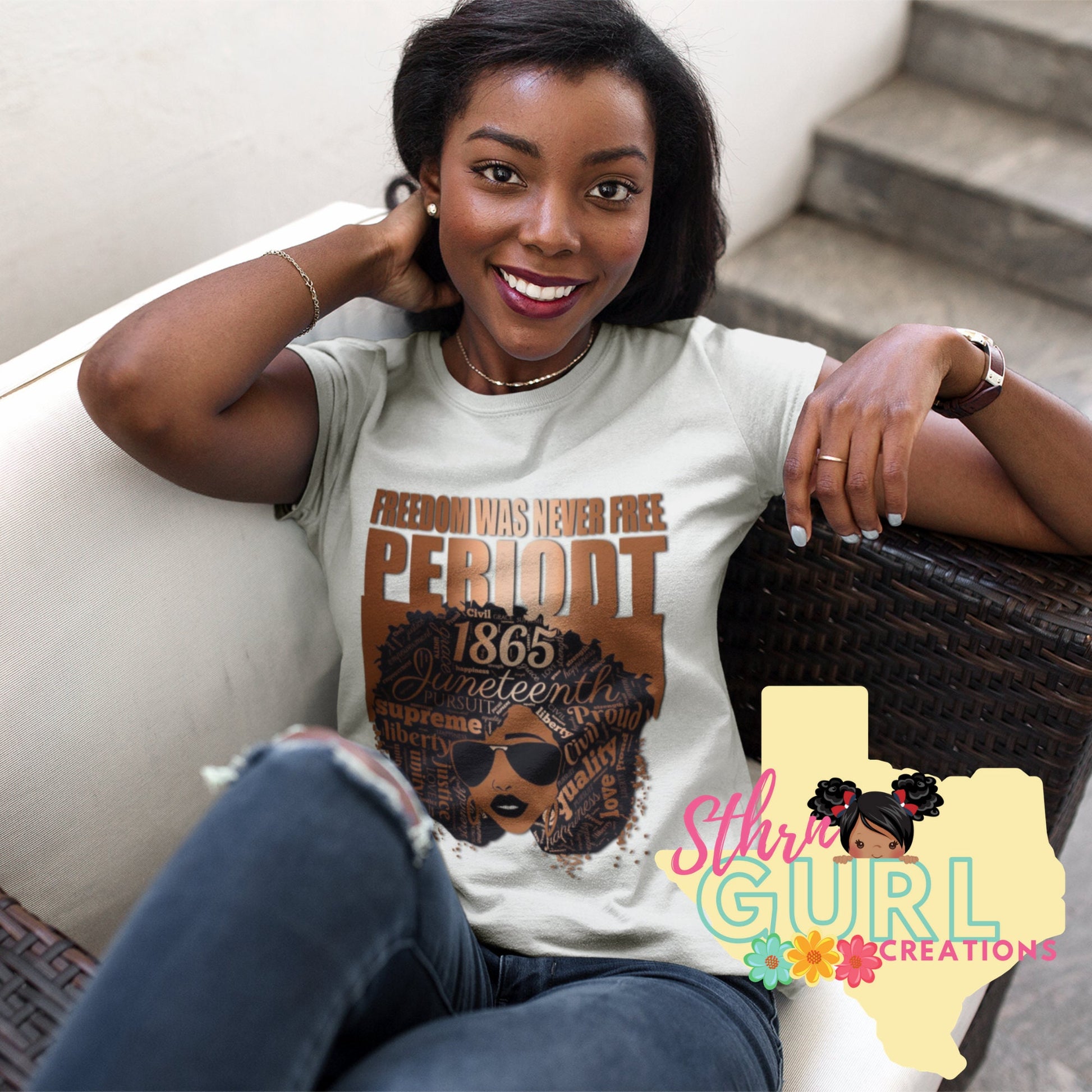 Freedom Was Never Free Tee Juneteenth Shirt, Black History Month, Juneteenth Gift, Black Women 4th Of July T-shirt Gifts - SthrngurlCreations