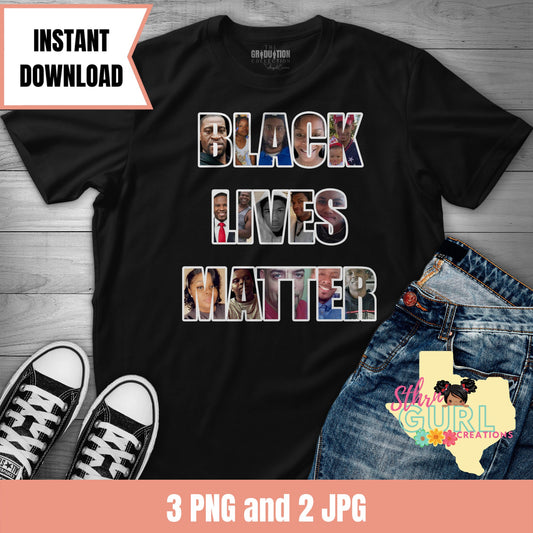 Black Lives Matter Photo Fill Design, PNG, Black History Month Shirt Design, Sublimation Download, DTF, Print and Cut, Print on Demand - SthrngurlCreations