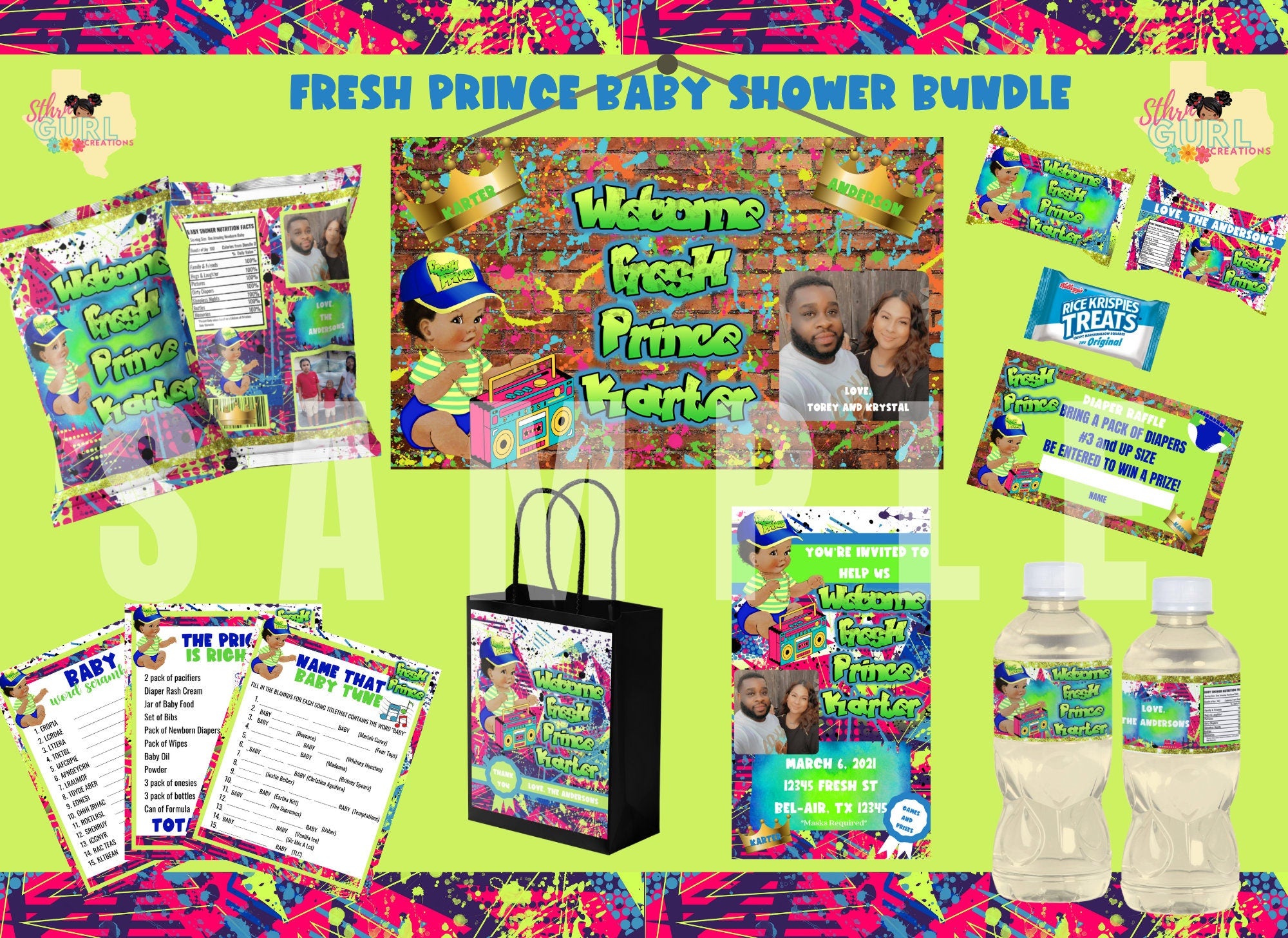 Fresh prince baby shower fashion ideas