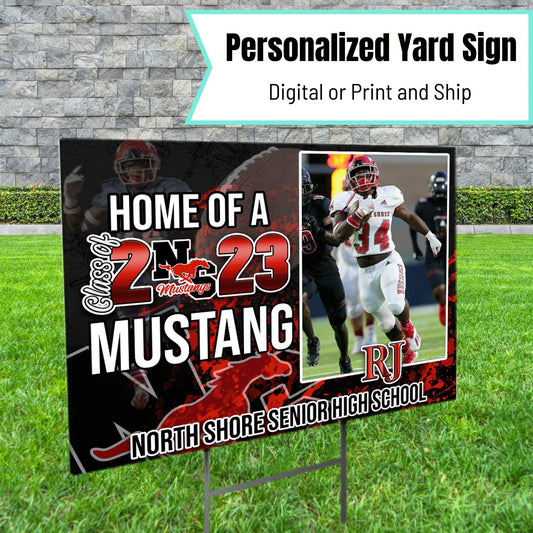 Graduation Yard Sign, Personalized Senior Athlete Yard Sign, Custom Yard Sign, Class of 2023 - SthrngurlCreations